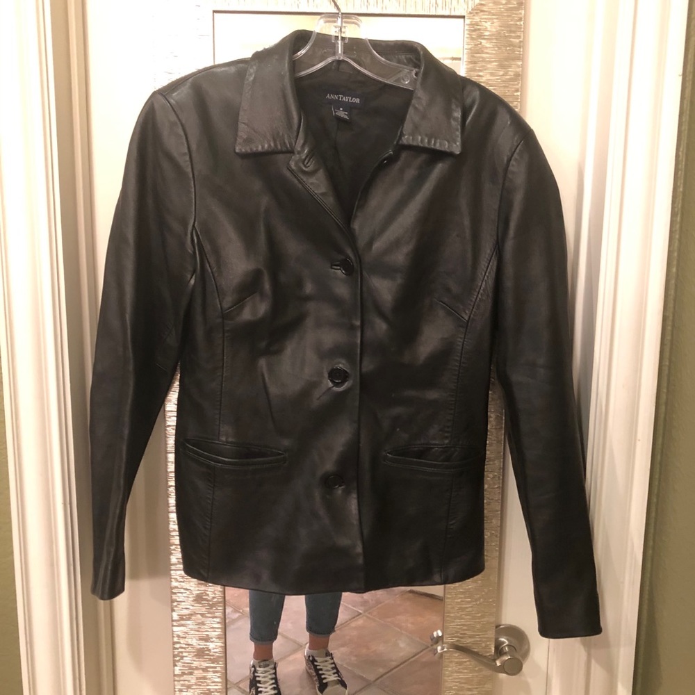 Ann Taylor Leather Jacket Vintage